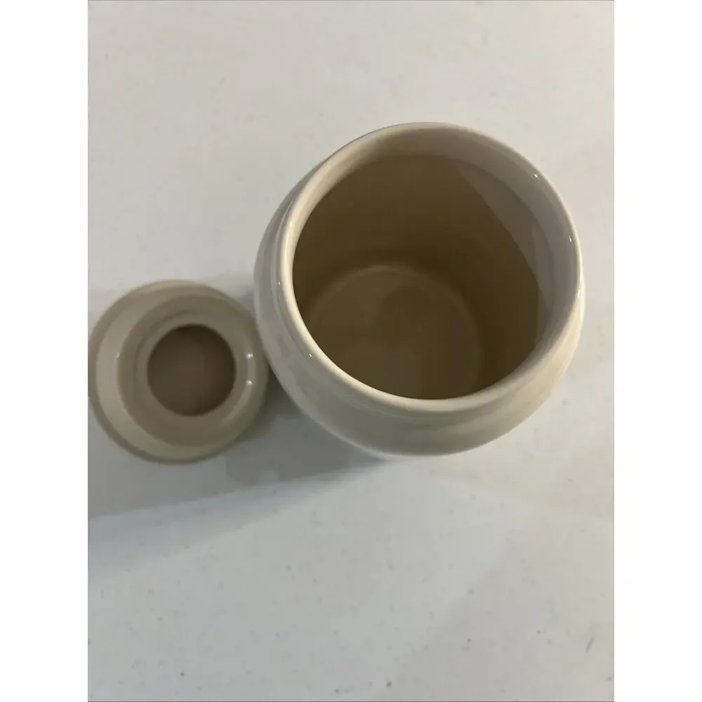 Rae Dunn Baby Canaster Black Heart lid jar ceramic romantic wedding love